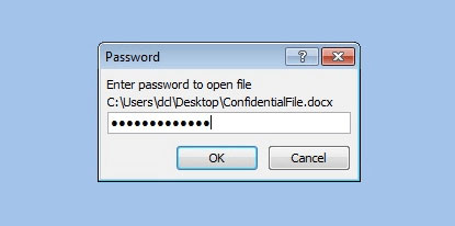 打开 MS Word 文档的密码